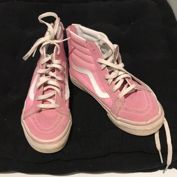 Vans Other - Girls high top Vans in pink and white